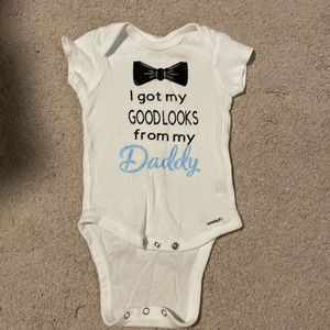 Baby “I Got My Good Looks From My Daddy” Onesie